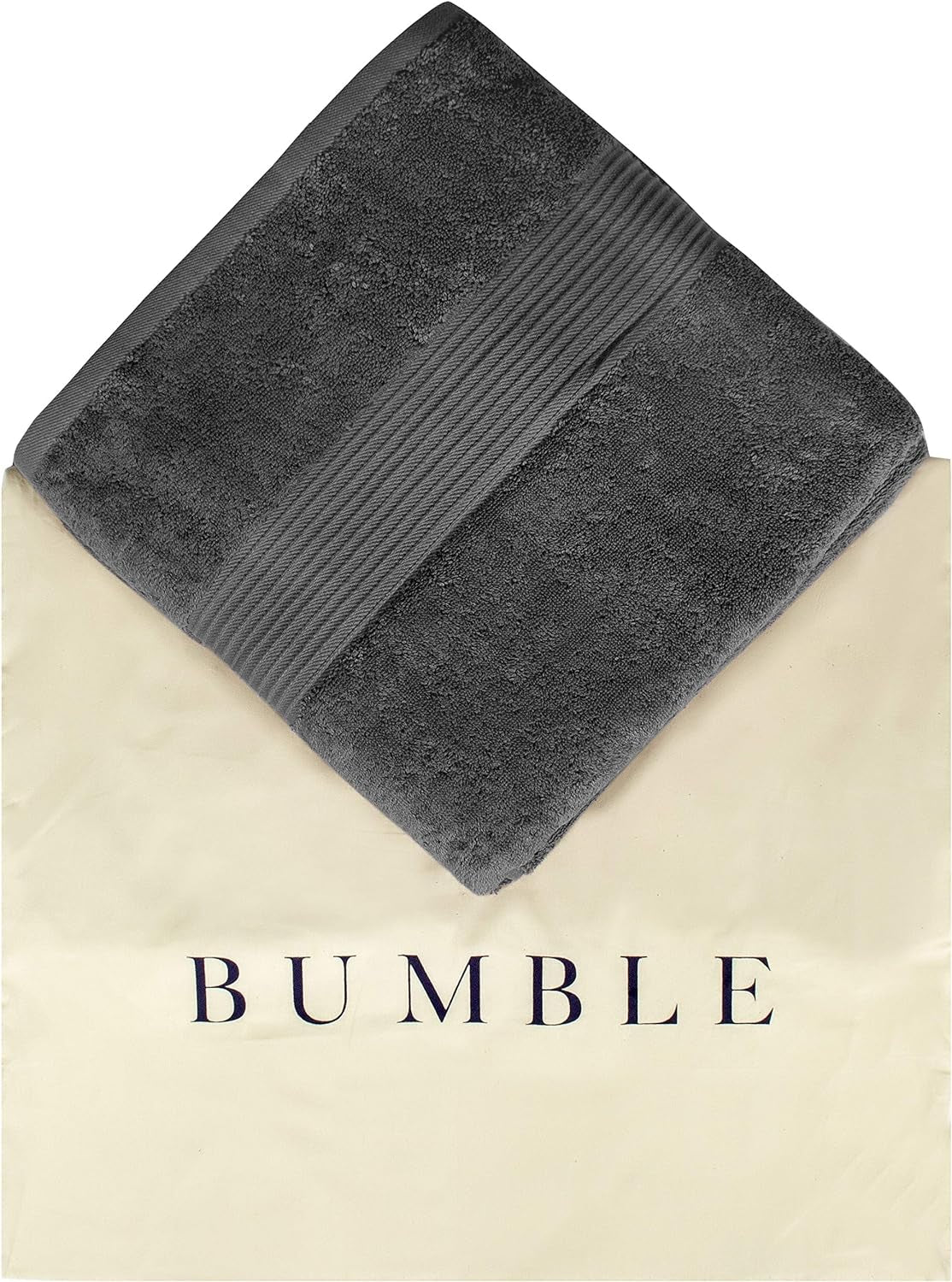 Luxury Extra Large Oversized Bath Towels | Hotel Quality Towels | 650 GSM | Soft Combed Cotton Towels for Bathroom | Thick & Fluffy Bath Sheets | Dark Grey - 4 Pack