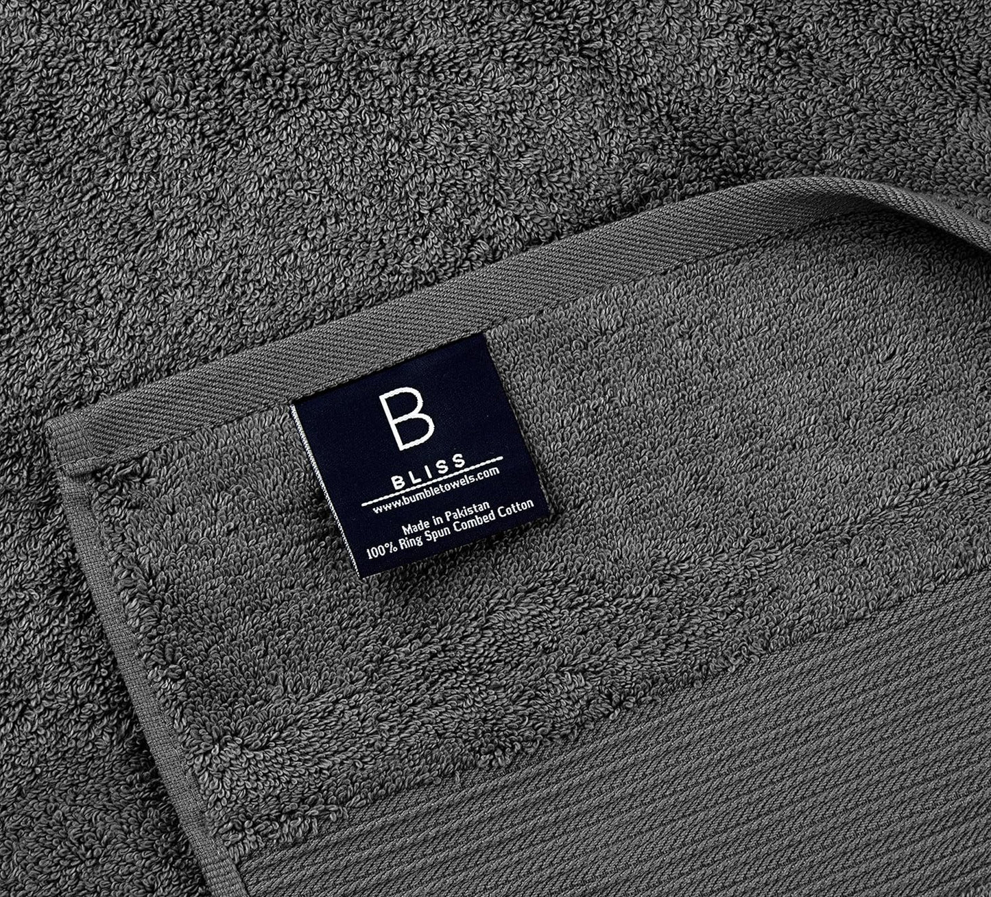 Luxury Extra Large Oversized Bath Towels | Hotel Quality Towels | 650 GSM | Soft Combed Cotton Towels for Bathroom | Thick & Fluffy Bath Sheets | Dark Grey - 4 Pack