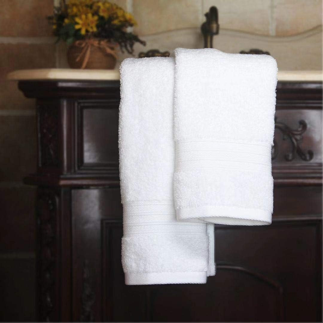 6 Pack Premium 100% Cotton Hand Towels, Absorbent Bathroom Hand Towel 16 X 28 Inches, Hotel & Spa Quality Towels, White