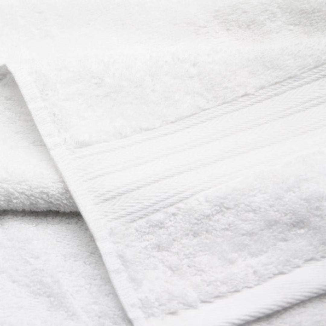 6 Pack Premium 100% Cotton Hand Towels, Absorbent Bathroom Hand Towel 16 X 28 Inches, Hotel & Spa Quality Towels, White
