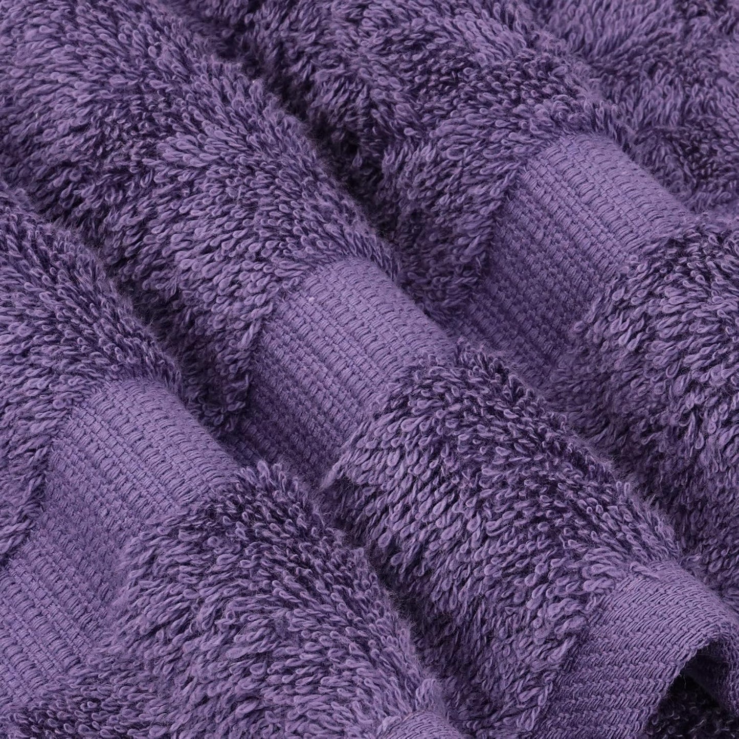 | Hotel & Spa Quality 100% Cotton Premium Turkish Towels | Soft & Absorbent (4-Piece Washcloths, Plum)